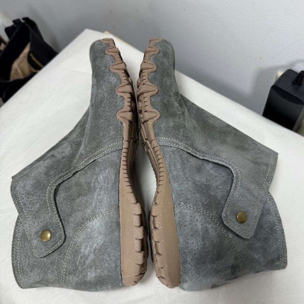 Skechers NWOT Biker Lite Suede Ankle Boots- Sz 9.5 - Picture 9 of 16